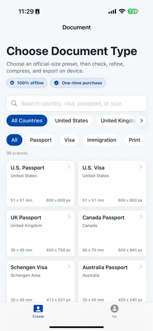 IDPhoto Pro: Passport Photo screenshot 1
