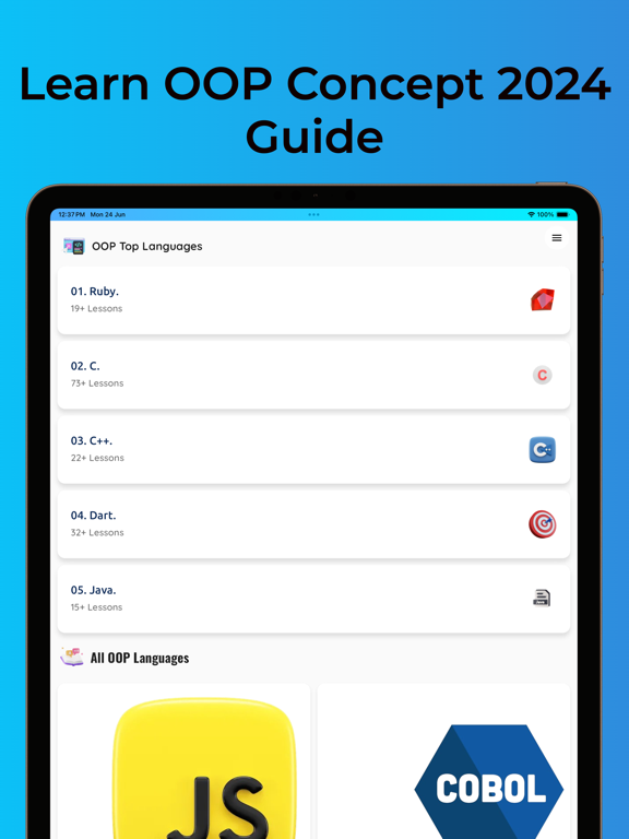 Screenshot #6 pour Learn OOP Programming 2024