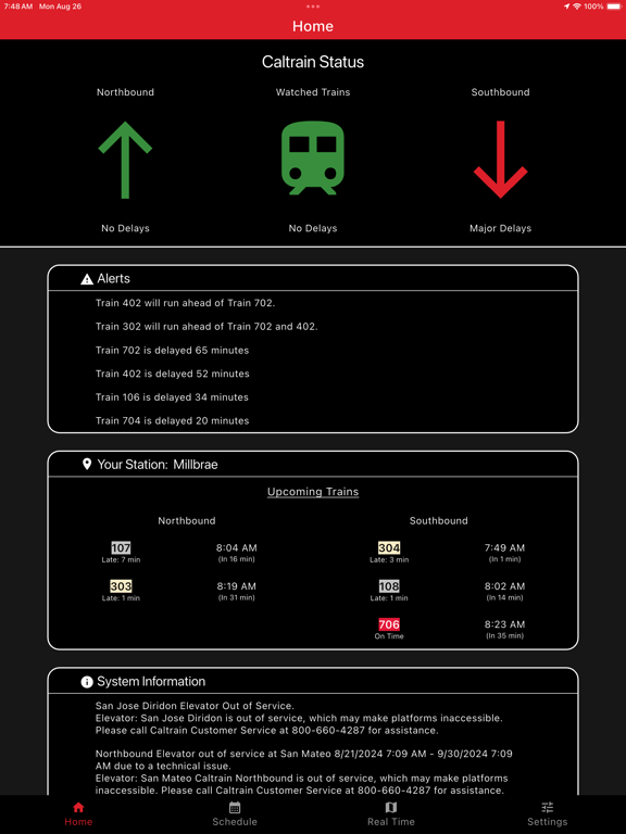 Screenshot #5 pour Caltrain Commuter