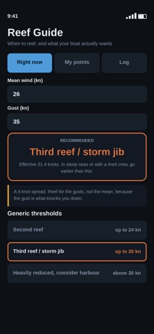 Reef Guide — When to Reef iPhone screenshot