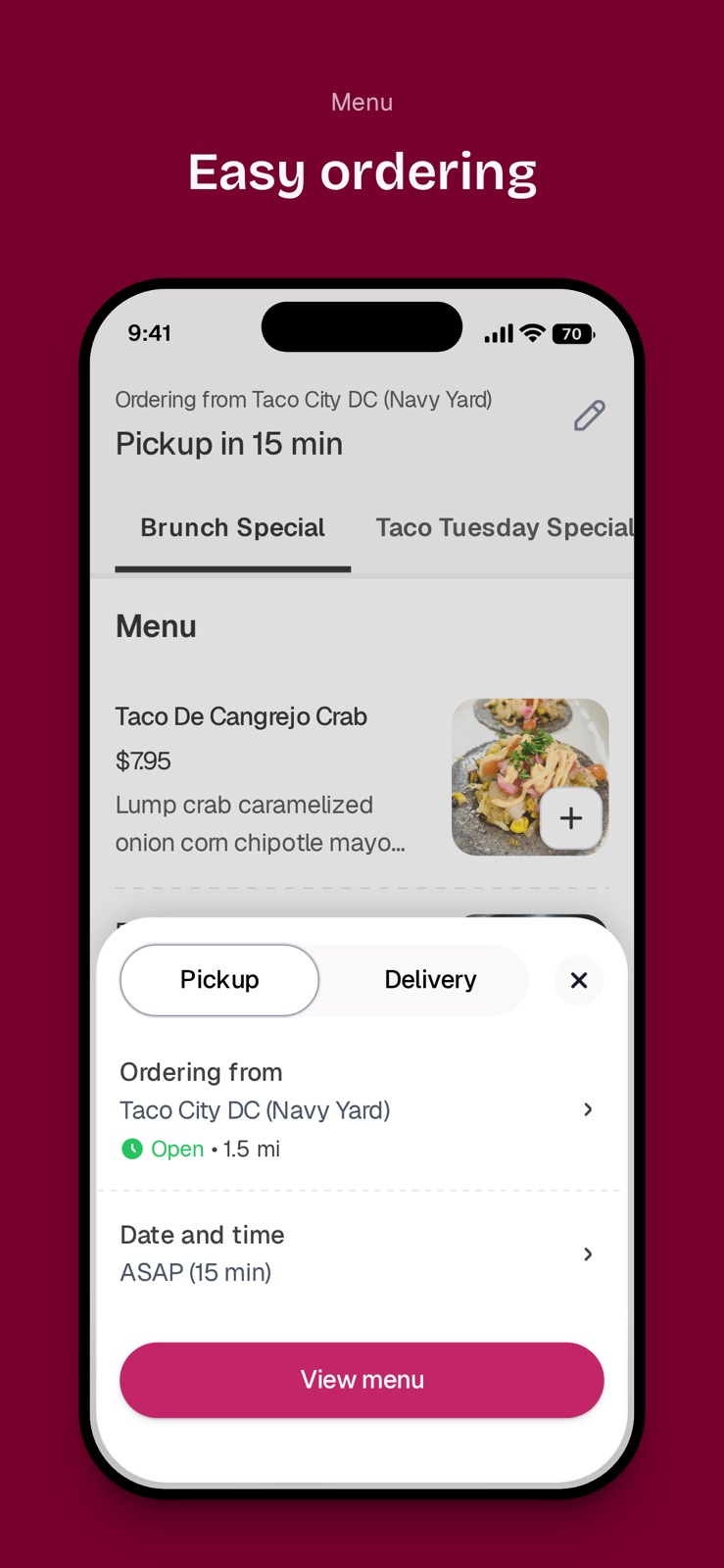 Taco City DC iphone screenshot 3