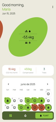 CarbonFlow CO₂ Tracker screenshot