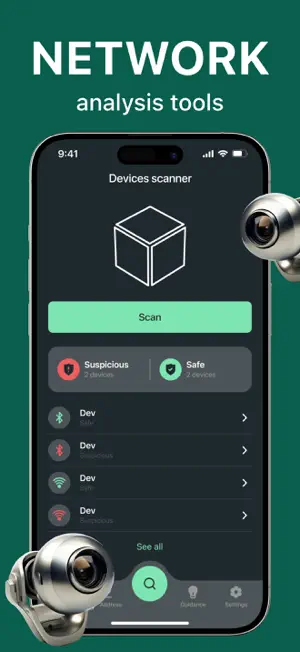 Suspicios Camera Detector app. screenshot 2