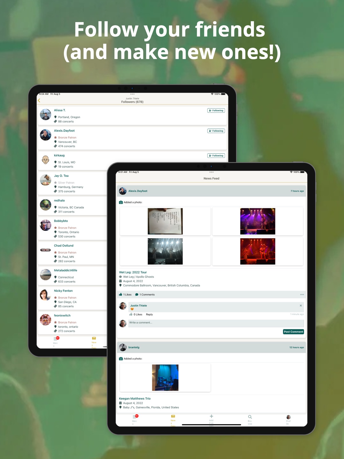 Concert Archives ipad screenshot 4