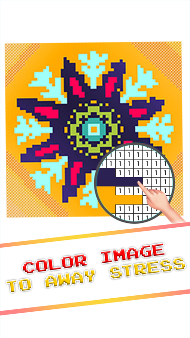Screenshot #3 pour Mandala Cross Stitch Coloring