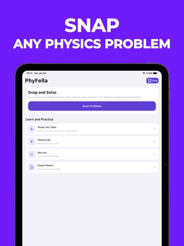 Physics Solver: PhyFella iPad screenshot