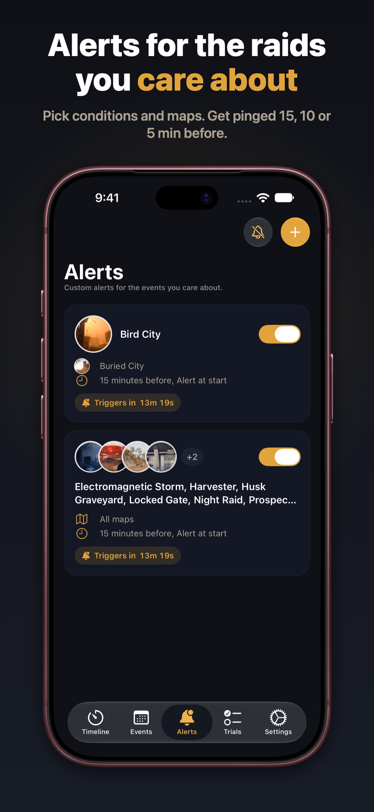 Screenshot 2 of ArcTimers: Live Raid Alerts
