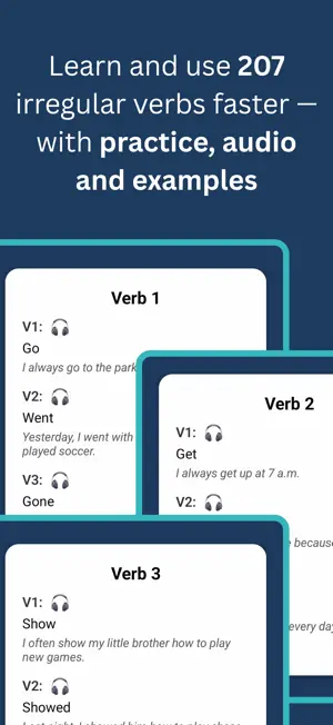 Irregular Verbs by LingoReply screenshot 1