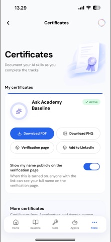 Ask Academy iPhone screenshot