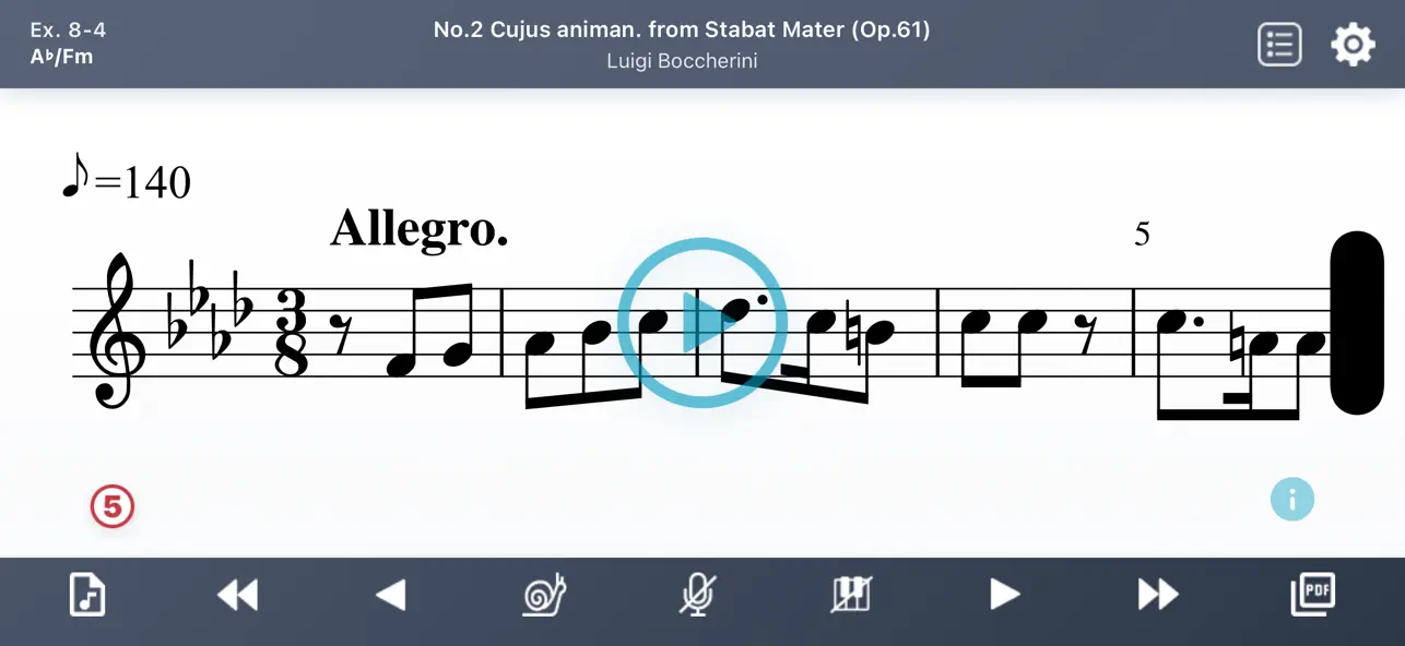 Screenshot #1 pour Singalong Solfege