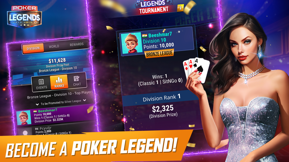 #5. Texas Holdem: Poker Legends (iOS) By: DYNAMICNEXT