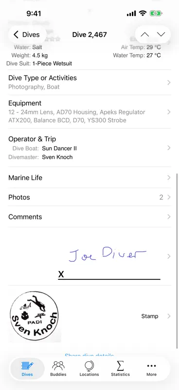 Dive Log screenshot 8 of 10
