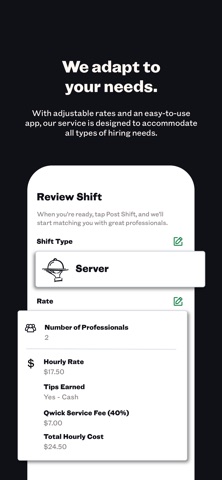 Qwick for Business iPhone screenshot
