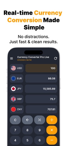 Currency Converter Pro Live Screenshot 2 of 6