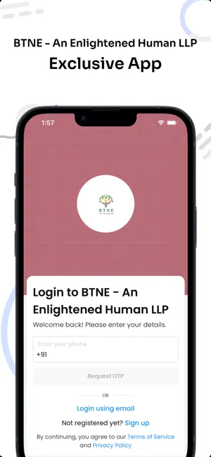BTNE App screenshot 1