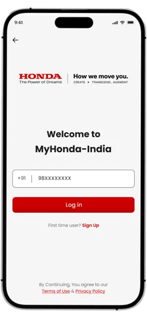 MyHonda-India iPhone screenshot 2
