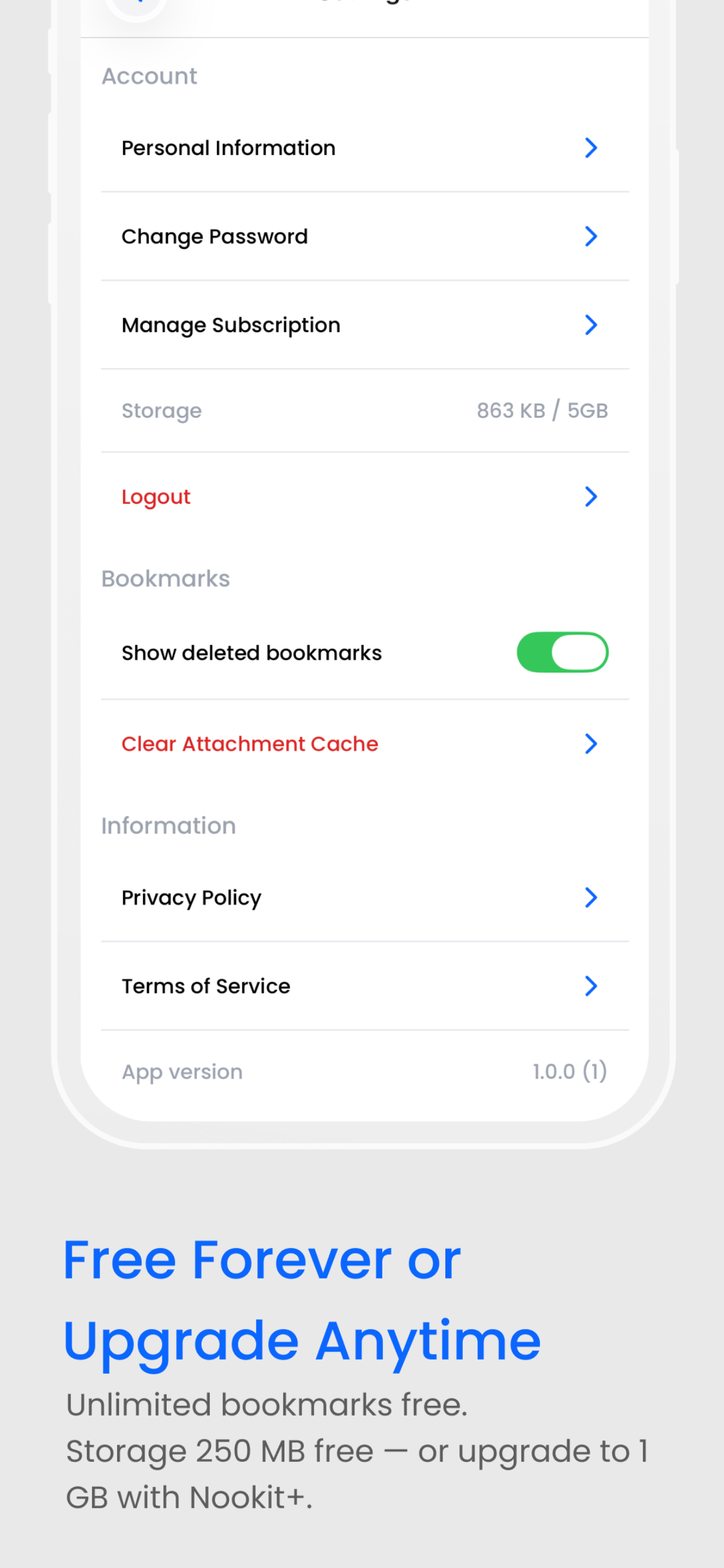Nookit – Bookmark & Link Saver screenshot 5