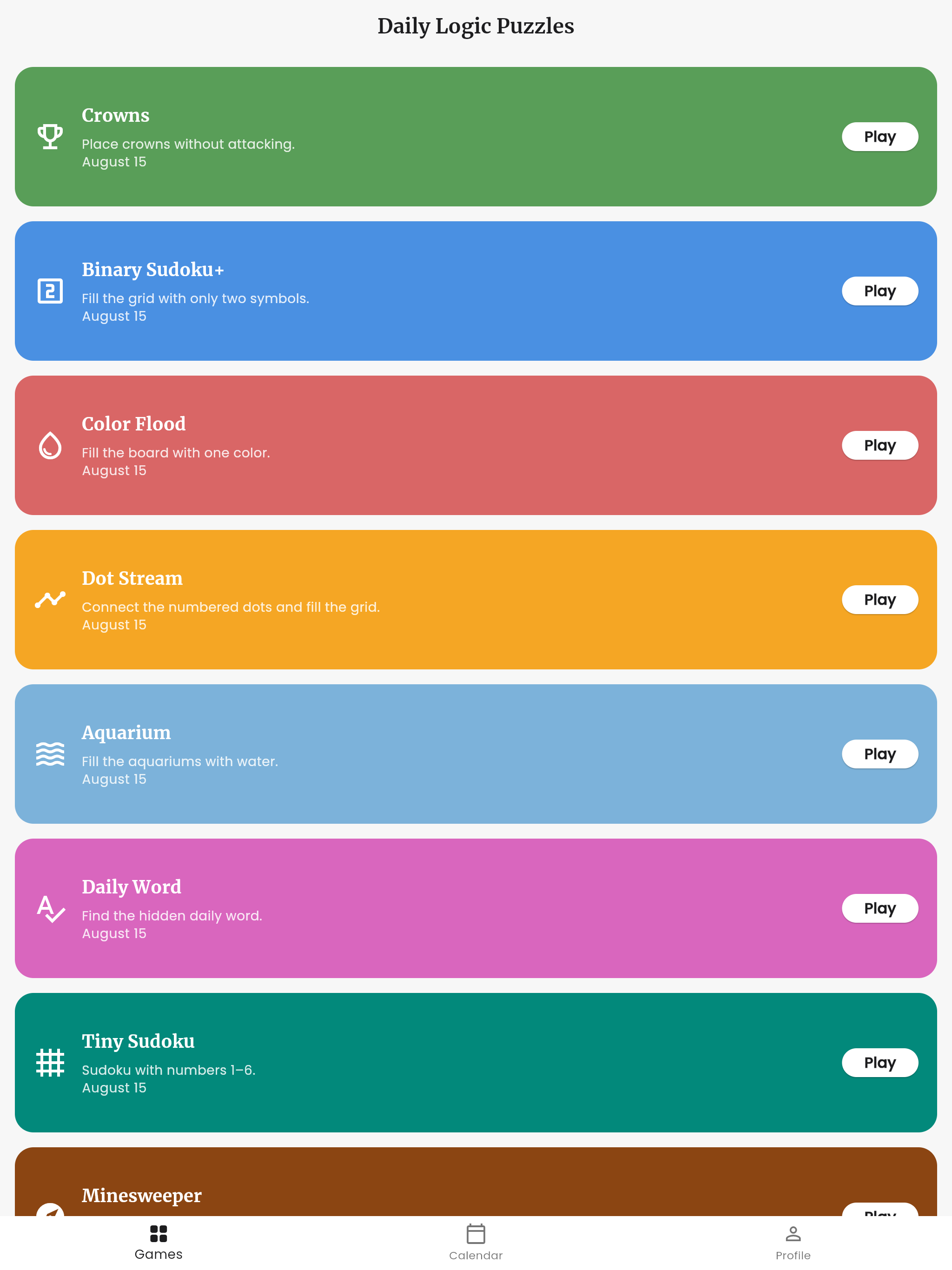 Daily Logic Puzzles screenshot 7