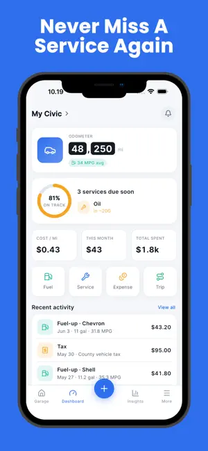 Garagely: Car Maintenance Log screenshot 3