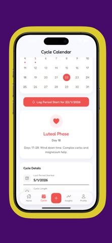 Gusta - Period & Food Tracker screenshot
