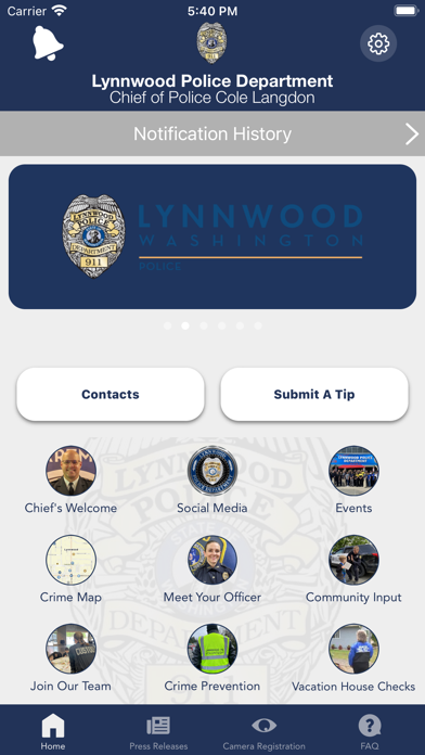 Lynnwood Police Department WA Screenshot