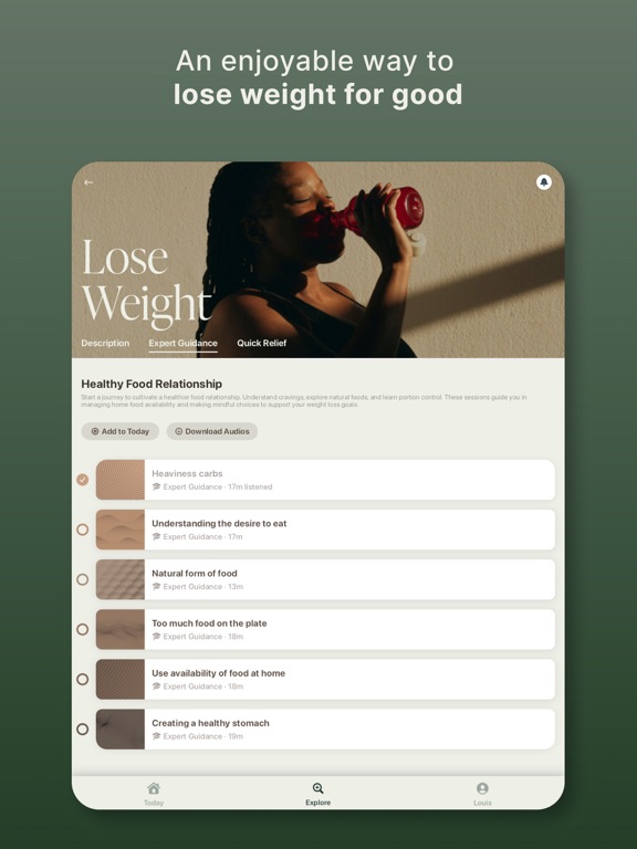 Oneleaf: Health & Relaxation iPad screenshot 8 - Health & Fitness app