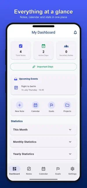 Sanal Ajanda: Calendar Notes screenshot 1