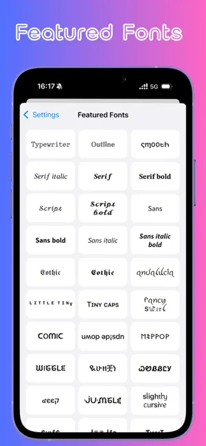 Fonts %: Keyboard & Emoji screenshot 4