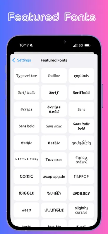 Fonts %: Keyboard & Emoji screenshot 4 of 5