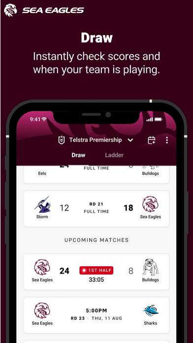 Screenshot #2 pour Manly Warringah Sea Eagles