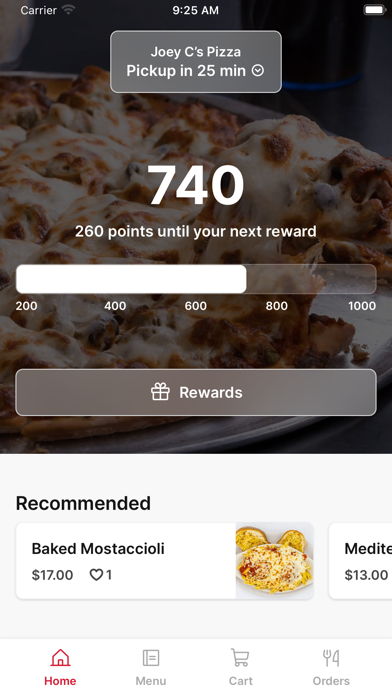 Joey C’s Pizza iPhone screenshot 1 - Food & Drink app