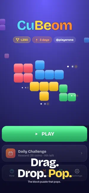 CuBeom: Cube Block Puzzle Game screenshot 1