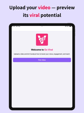 Go Viral: Creator AI Assistant iPad screenshot