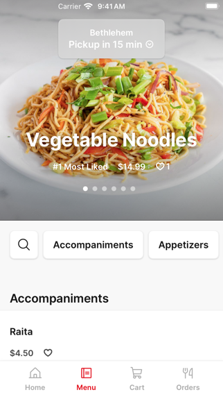 Nawab Indian Restaurant iPhone screenshot 2 - Food & Drink app