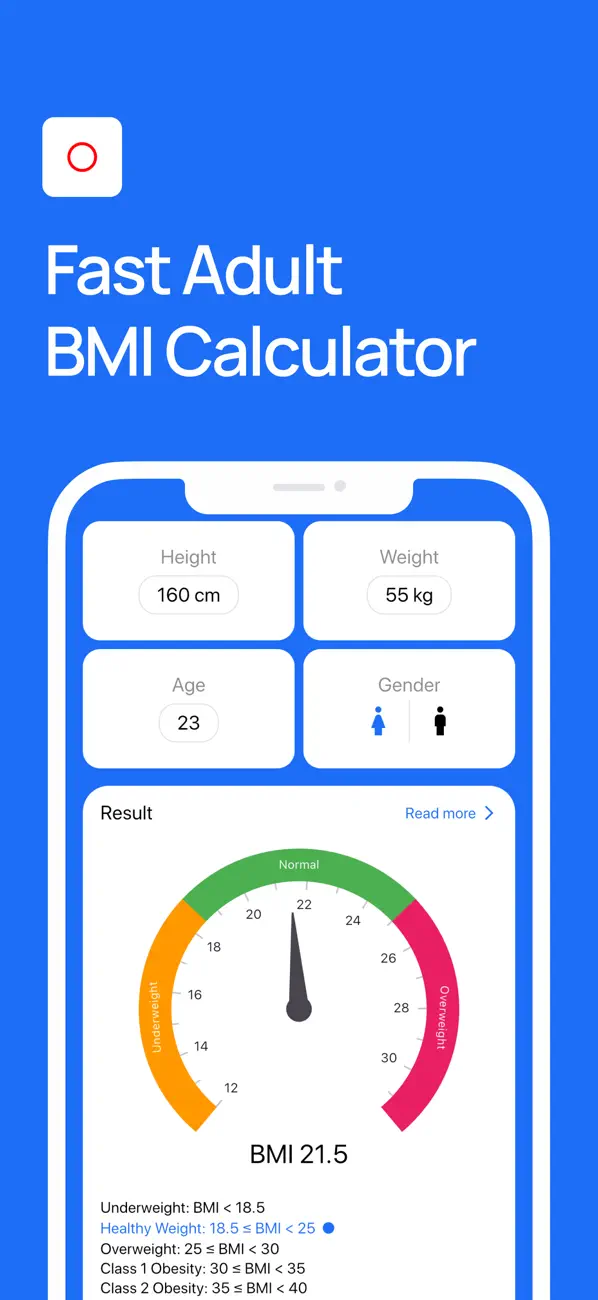 Screenshot #1 pour BMI Calculator Weight Tracker!
