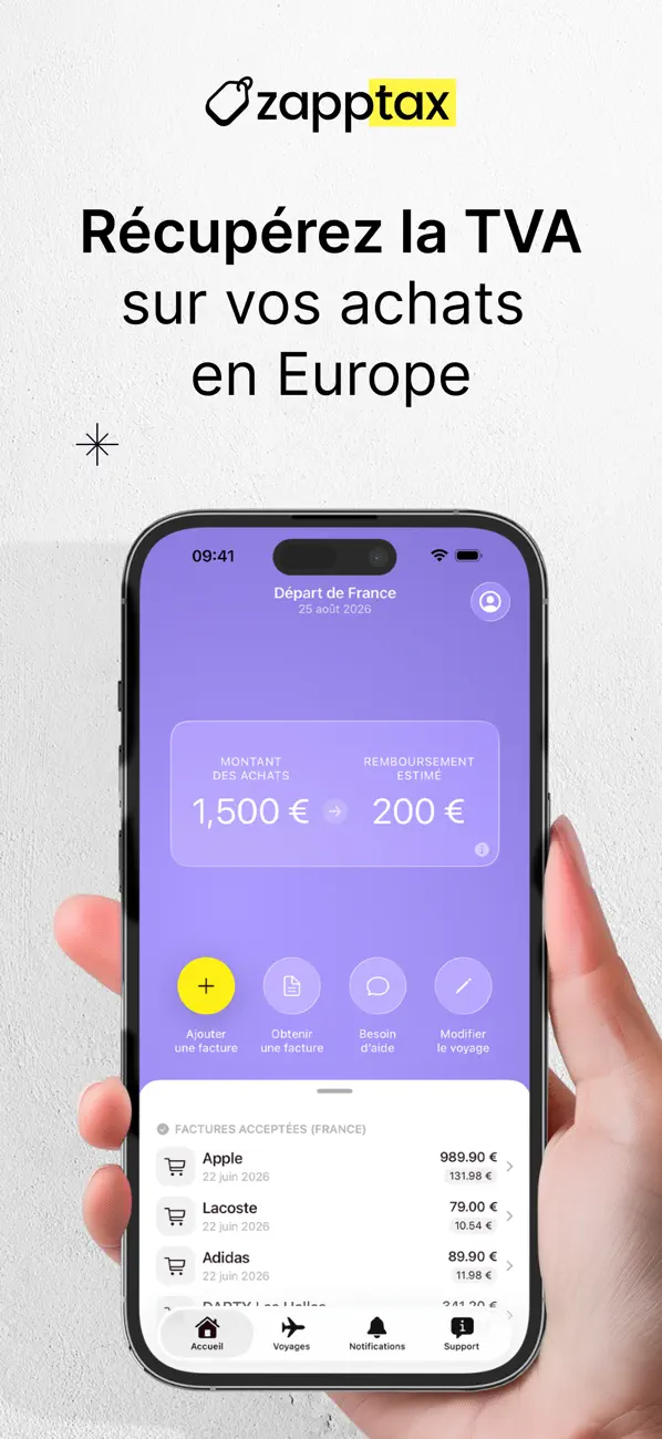Screenshot #1 pour Zapptax - La détaxe facile