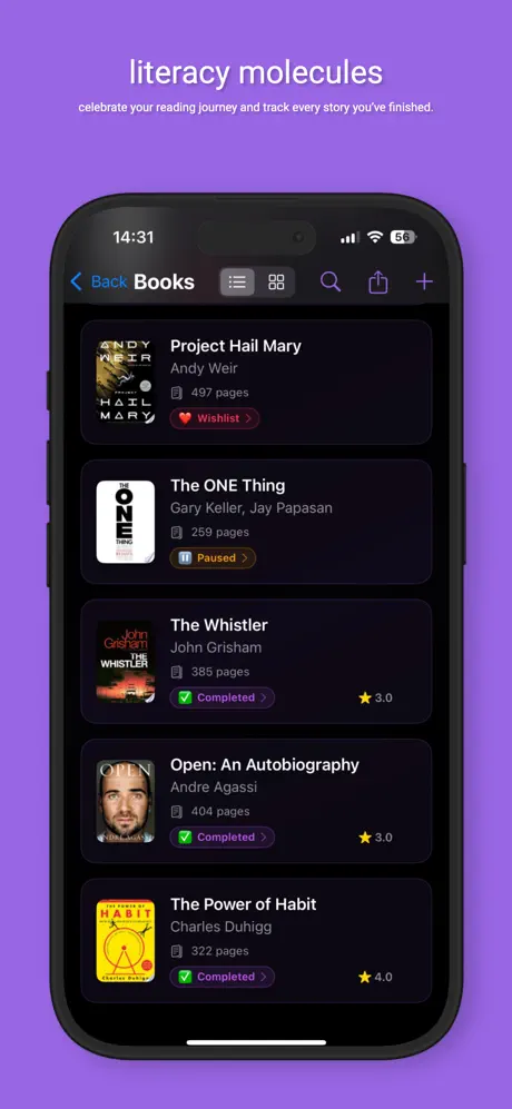 Moleculist 个人生活追踪与整理应用截图