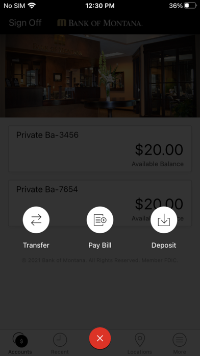 Bank of Montana Mobile Screenshot