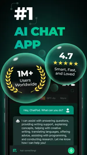 ChatPod - AI Chatbot Assistant screenshot 1