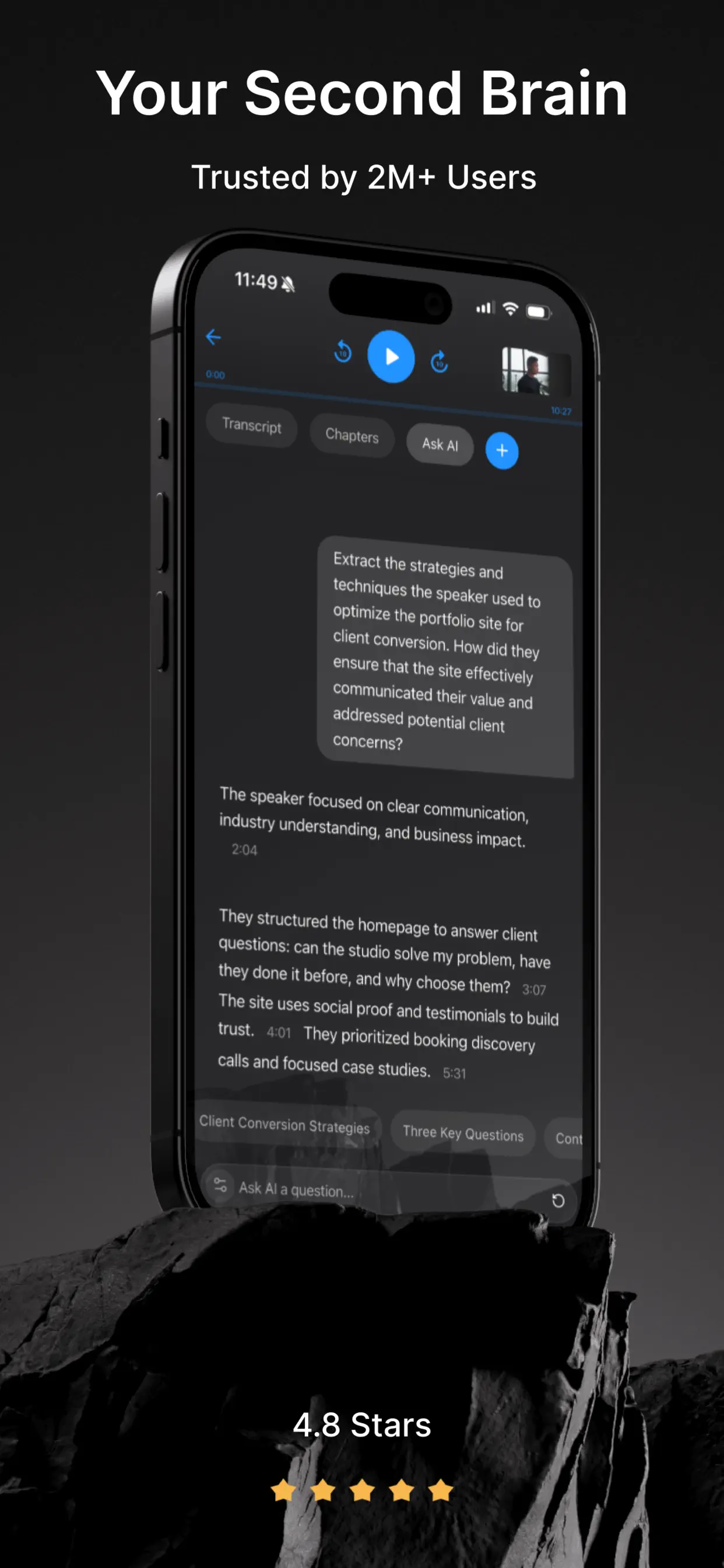 #8. ScreenApp: AI Voice Recorder (iOS) Av: ScreenApp