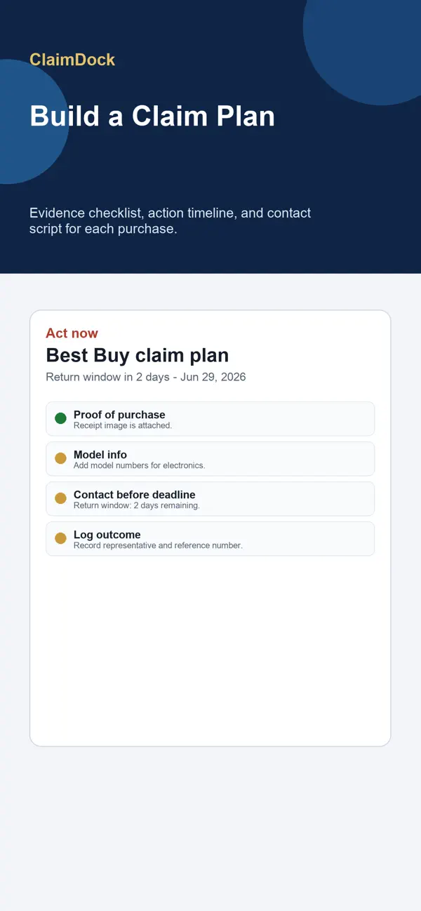 Screenshot #1 pour ClaimDock
