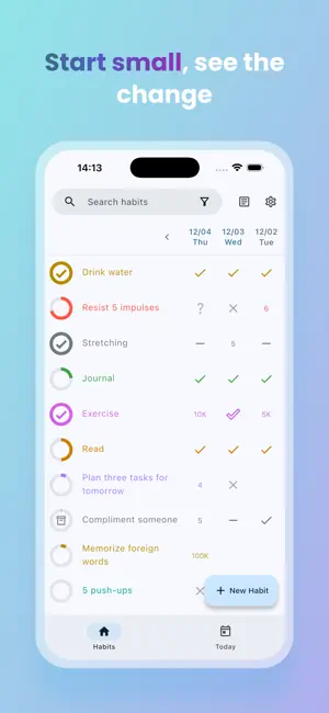 Table Habit: Habit Tracker screenshot 1
