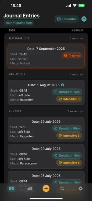MigraInsight screenshot 1