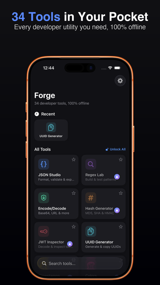 #1. Forge — Developer Toolkit (iOS) โดย: ZIma Logistics LLC