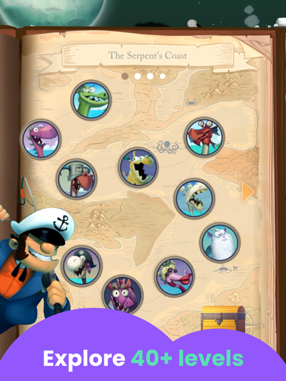 Sea Monster Fishing Games iPad screenshot 5 - Education app