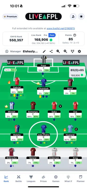 LiveFPL screenshot 1 of 3