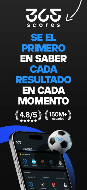365Scores: resultados en vivo screenshot 1 of 10