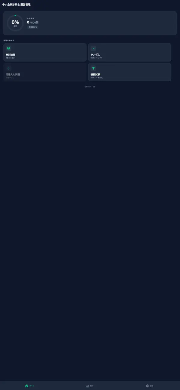 Screenshot #1 pour 中小企業診断士 運営管理