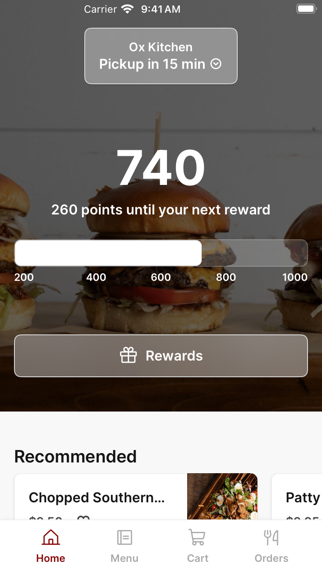 ox kitchen iPhone screenshot 1 - Food & Drink app