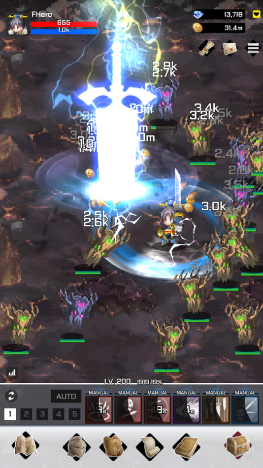 #7. F Class Adventurer: AFK RPG (iOS) Bởi: ekgames